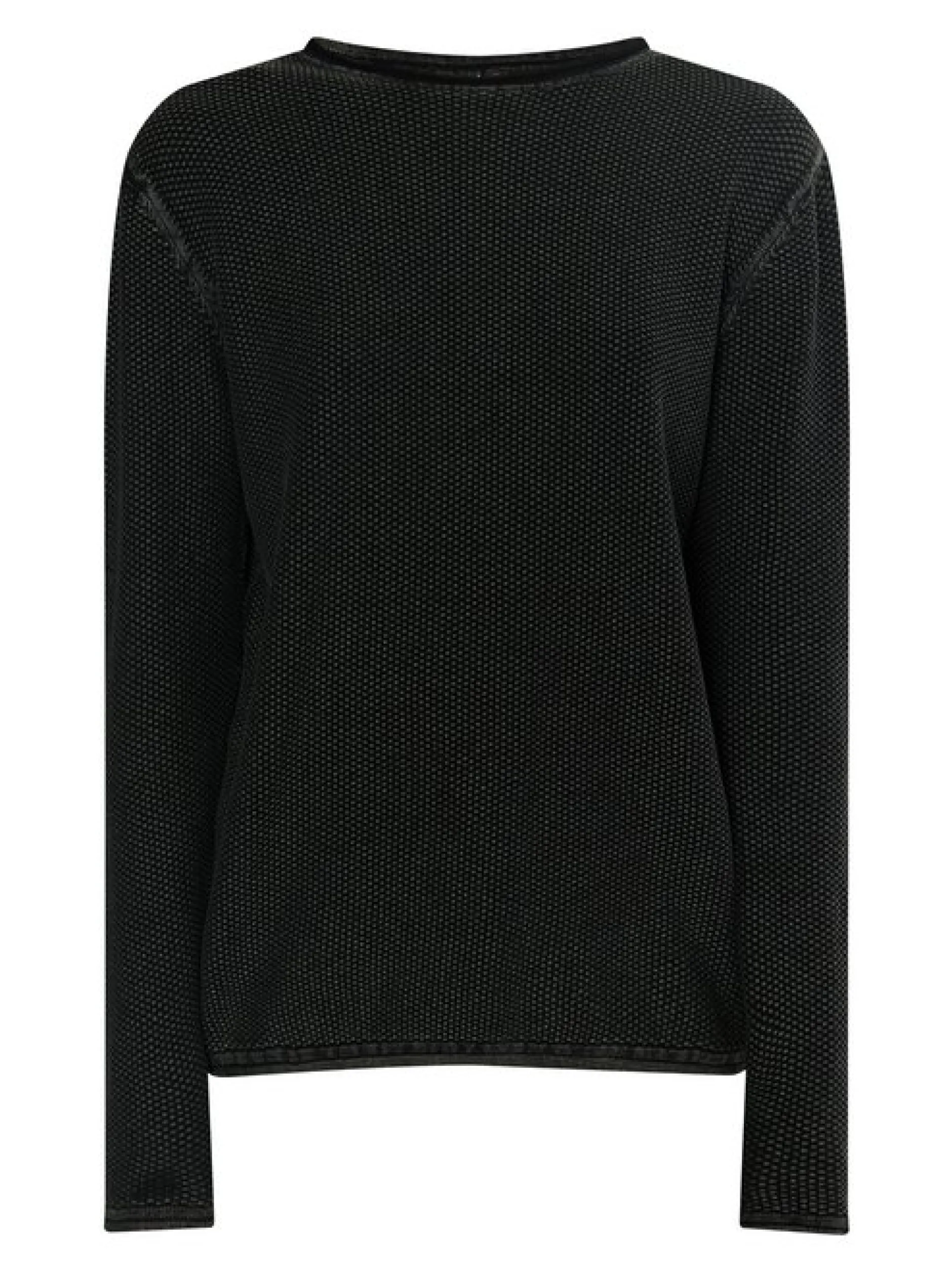 MyMo Damen Strickpullover in schwarz