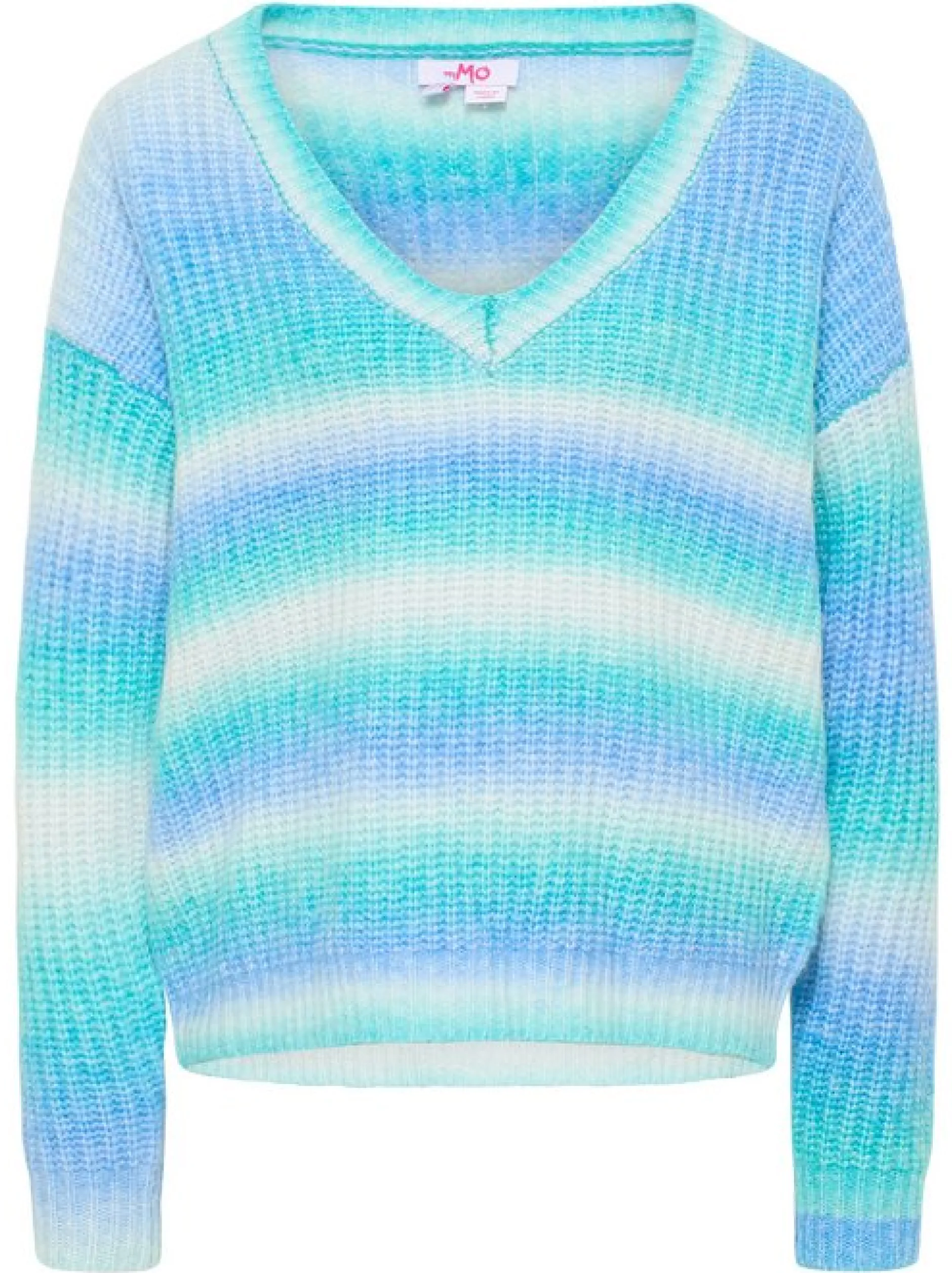 MyMo Damen Strickpullover in türkis