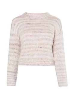 MyMo Damen Strickpullover in rosa - Ausschnitt: Rundhals