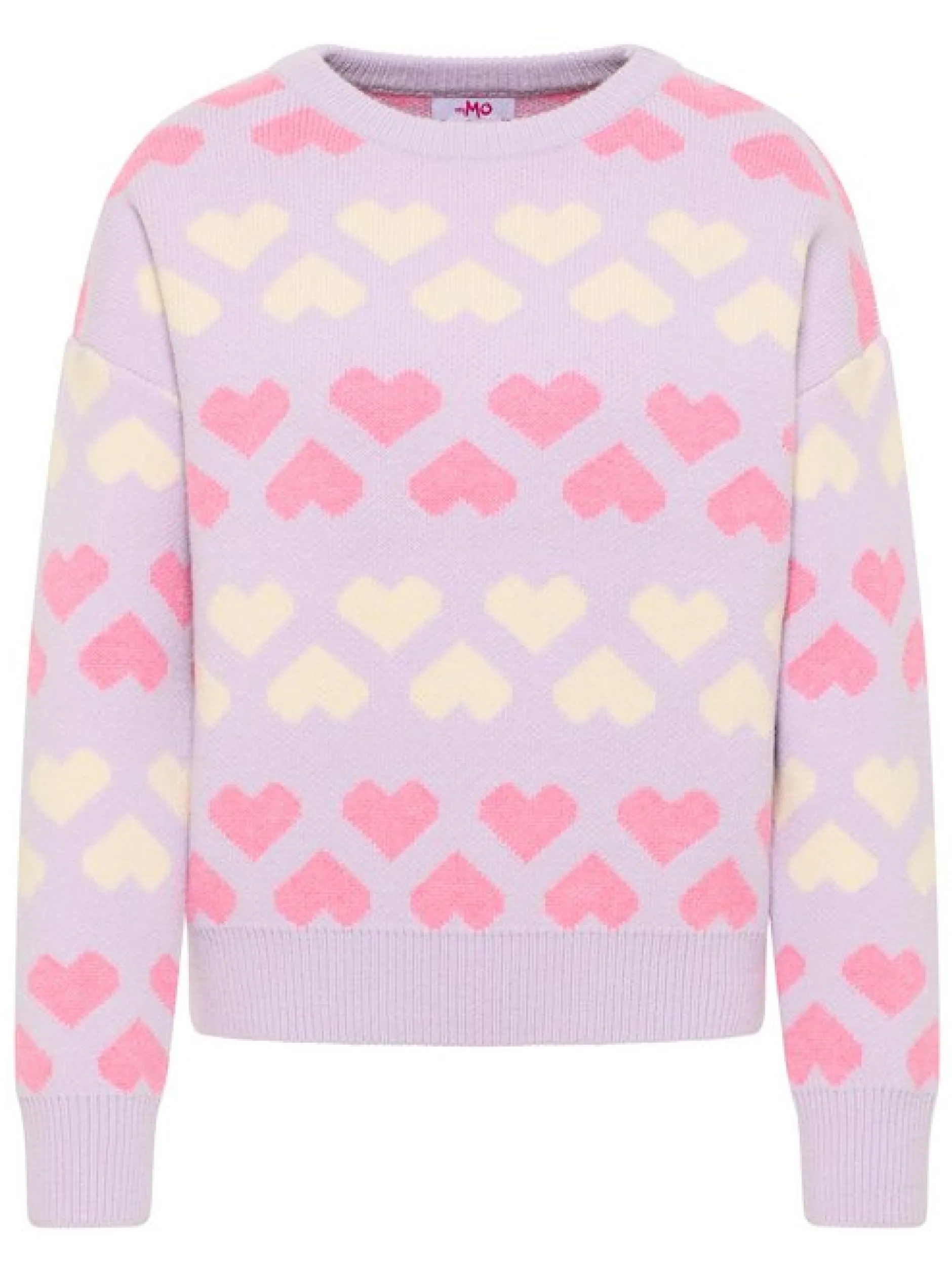MyMo Damen Strickpullover in flieder