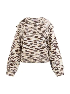 MyMo Damen Strickpullover in braun