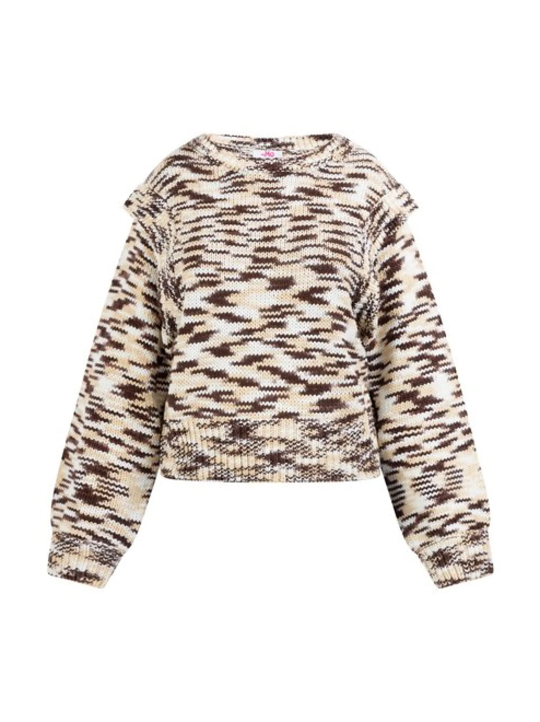 MyMo Damen Strickpullover in braun