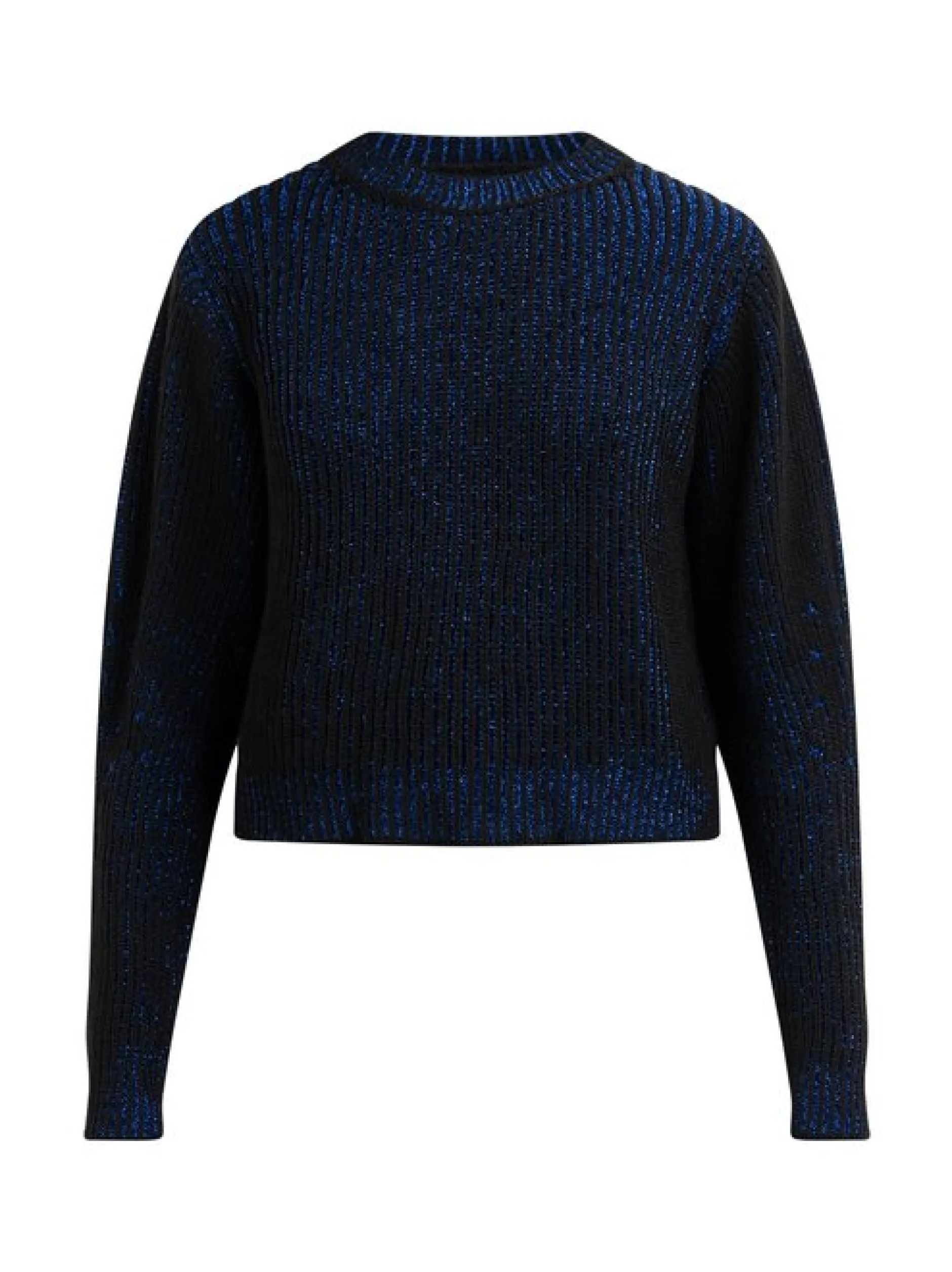 MyMo Damen Strickpullover in schwarz
