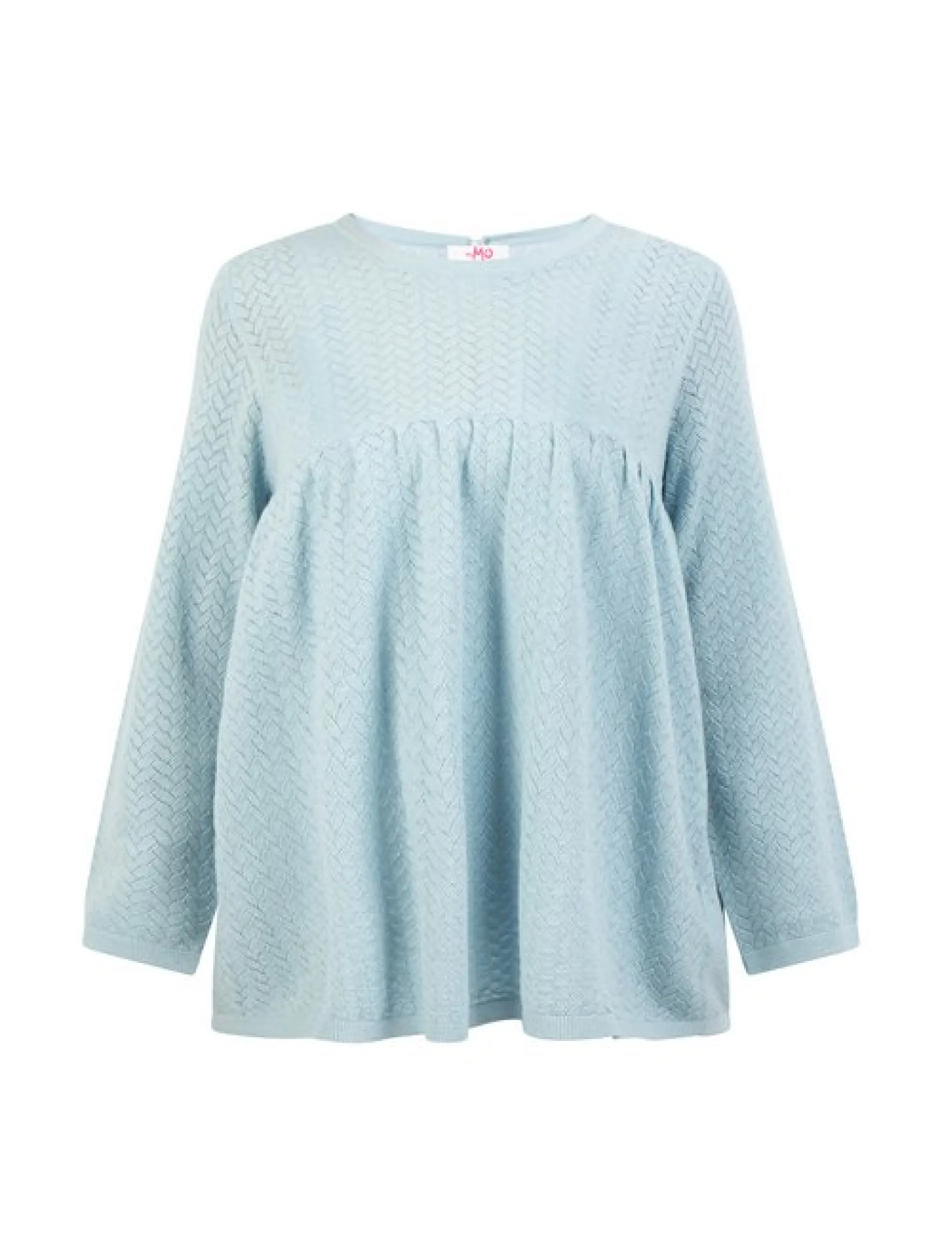 MyMo Damen Stricktunika in hellblau