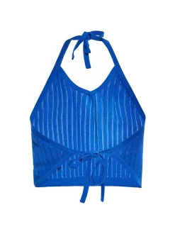 MyMo Damen Top in blau - Ausschnitt: V-Ausschnitt