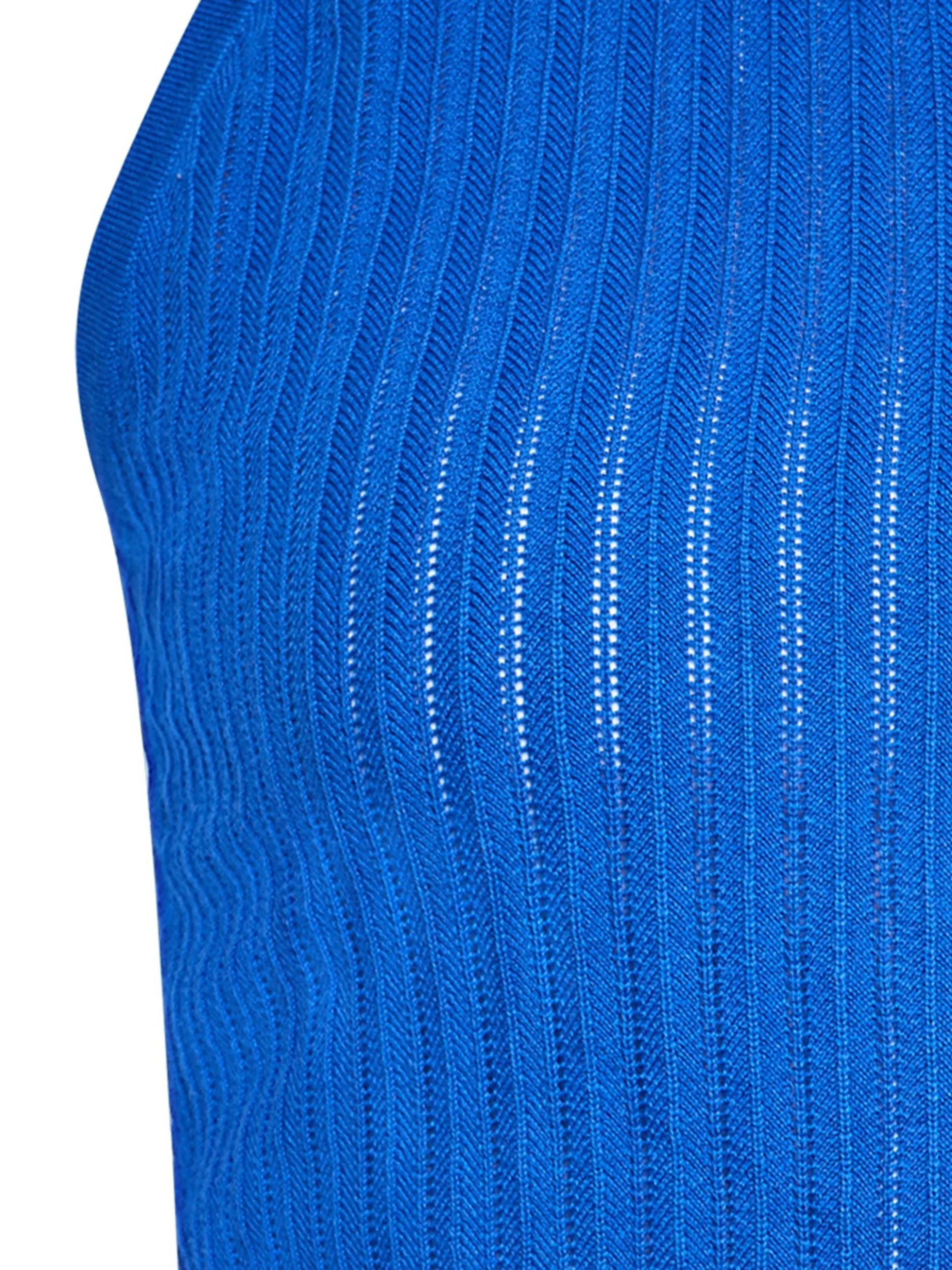 MyMo Damen Top in blau - Ausschnitt: V-Ausschnitt