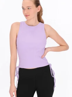 MyMo Damen Top in purple - Ausschnitt: Rundhals
