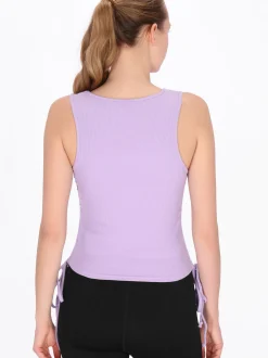 MyMo Damen Top in purple - Ausschnitt: Rundhals