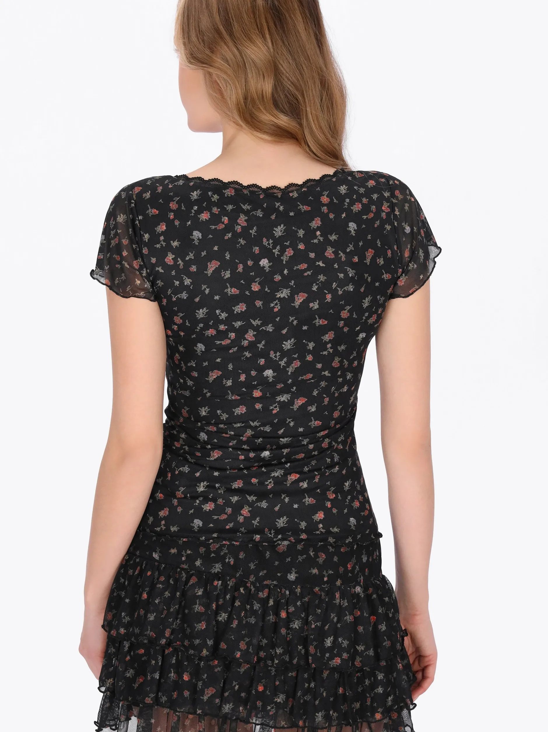MyMo Damen Top in schwarz