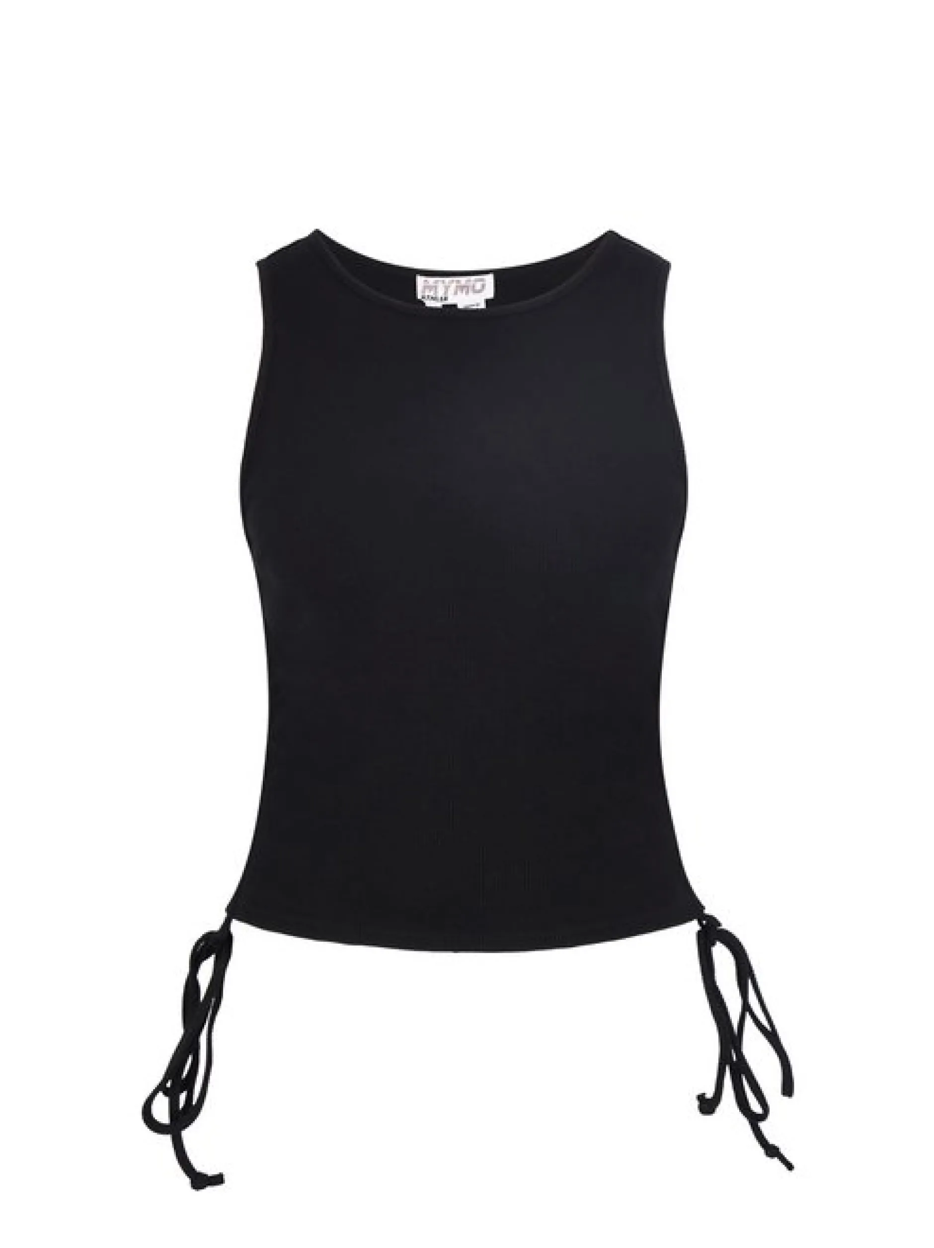 MyMo Damen Top in schwarz - Ausschnitt: Rundhals