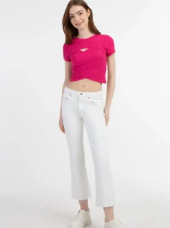 MyMo Damen T-Shirt in pink - Ausschnitt: Rundhals