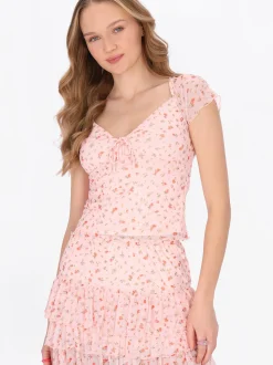 MyMo Damen T-Shirt in rosa