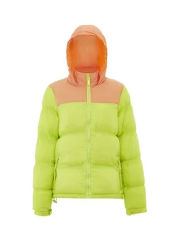MyMo Damen Wattierte Steppjacke in limone