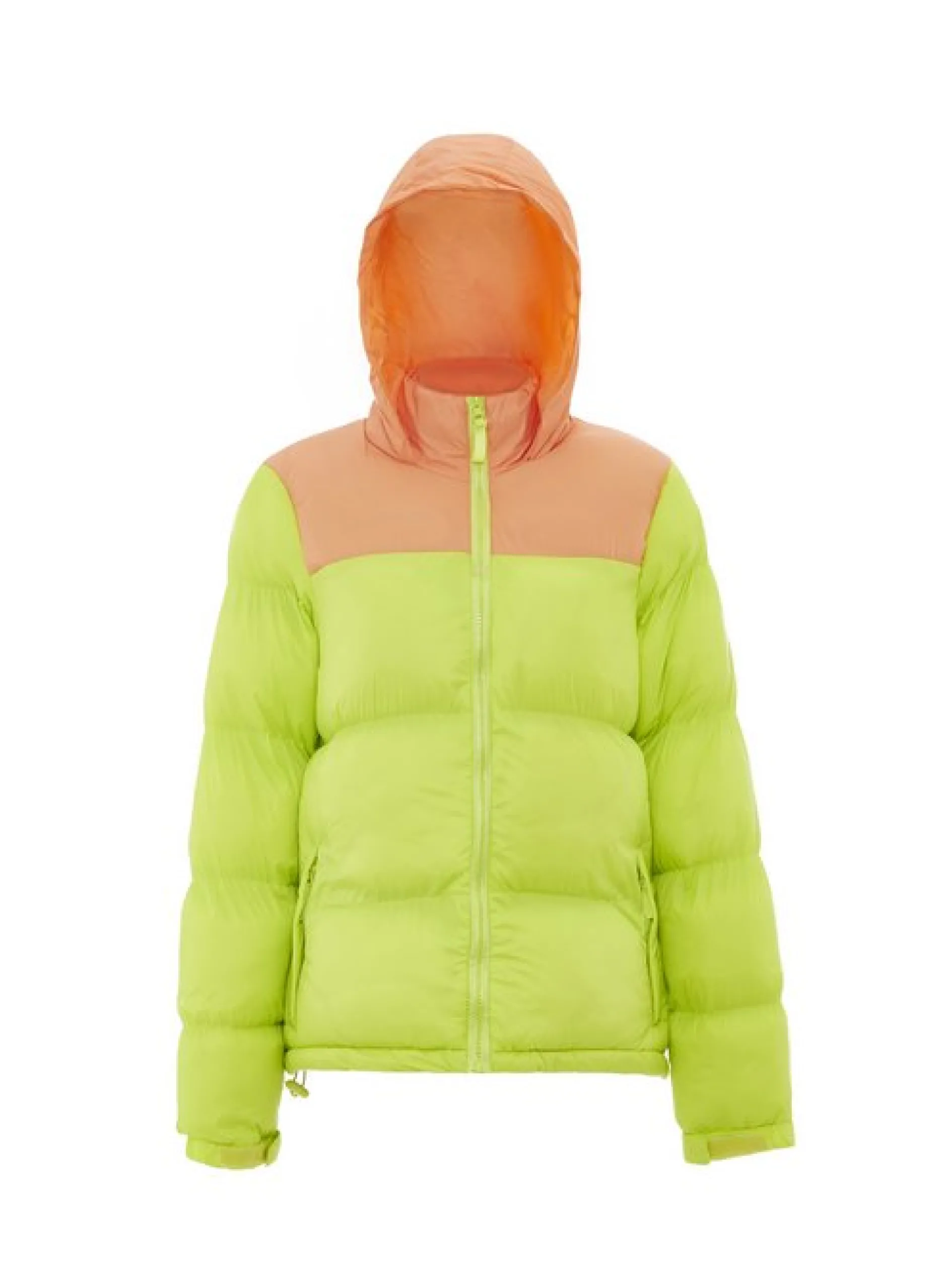 MyMo Damen Wattierte Steppjacke in limone