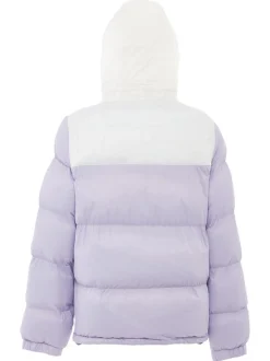 MyMo Damen Wattierte Steppjacke in lila