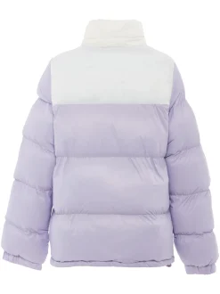 MyMo Damen Wattierte Steppjacke in lila