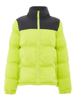 MyMo Damen Wattierte Steppjacke in limone