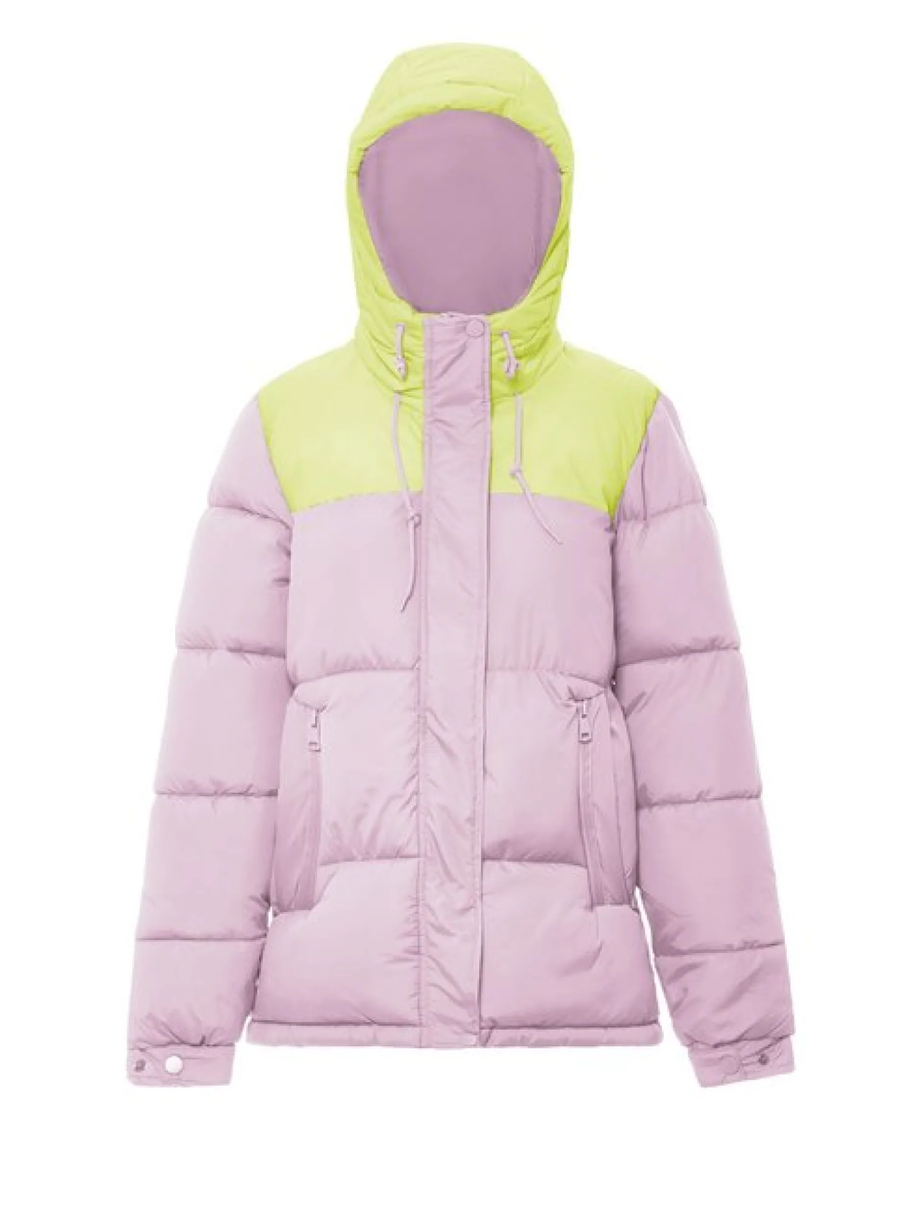 MyMo Damen Wattierte Steppjacke in pink