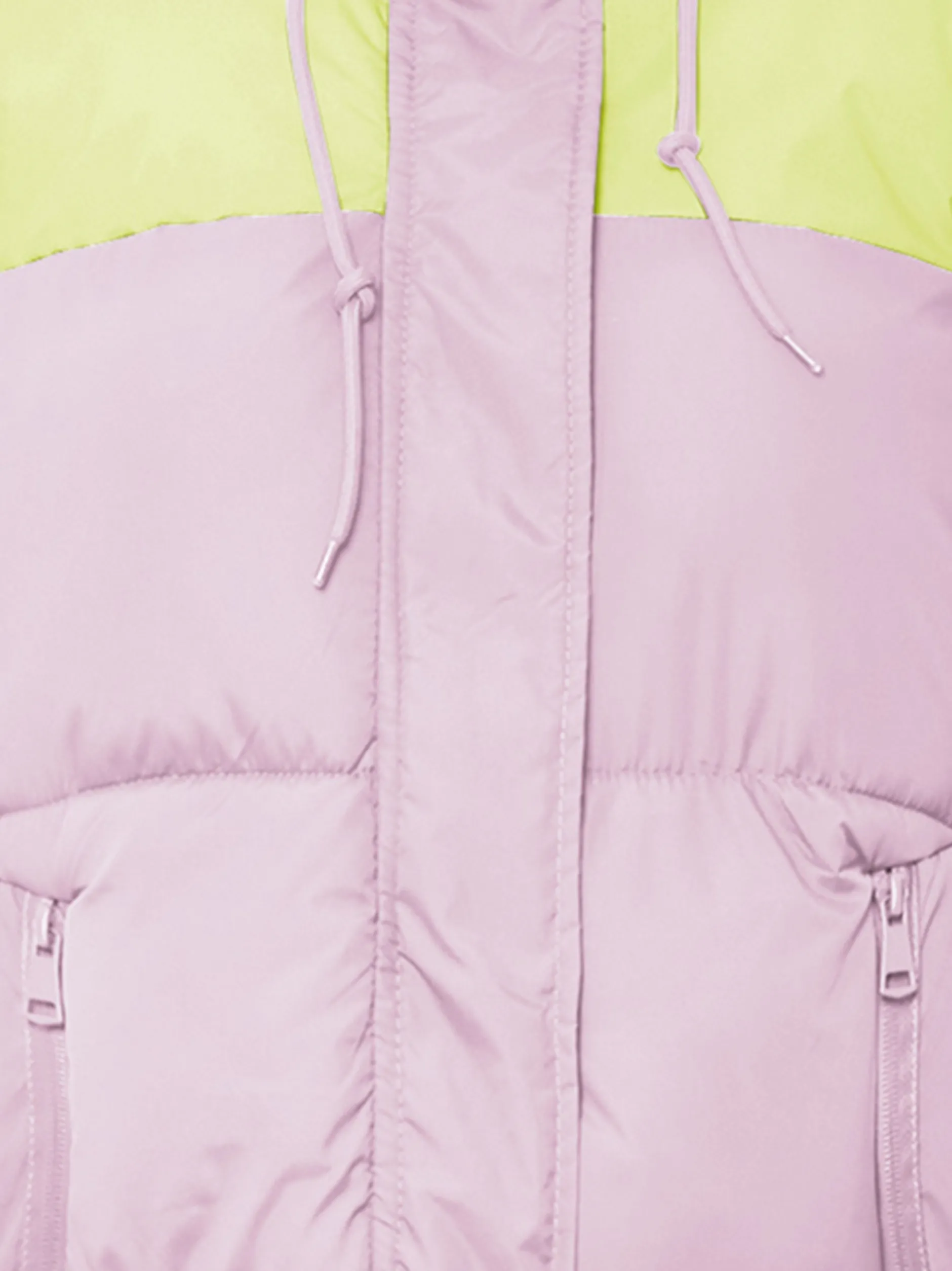 MyMo Damen Wattierte Steppjacke in pink