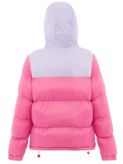MyMo Damen Wattierte Steppjacke in pink