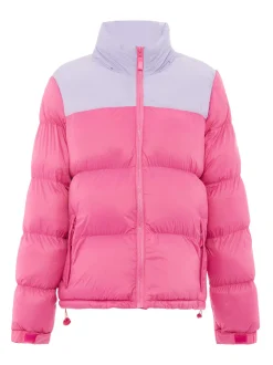 MyMo Damen Wattierte Steppjacke in pink
