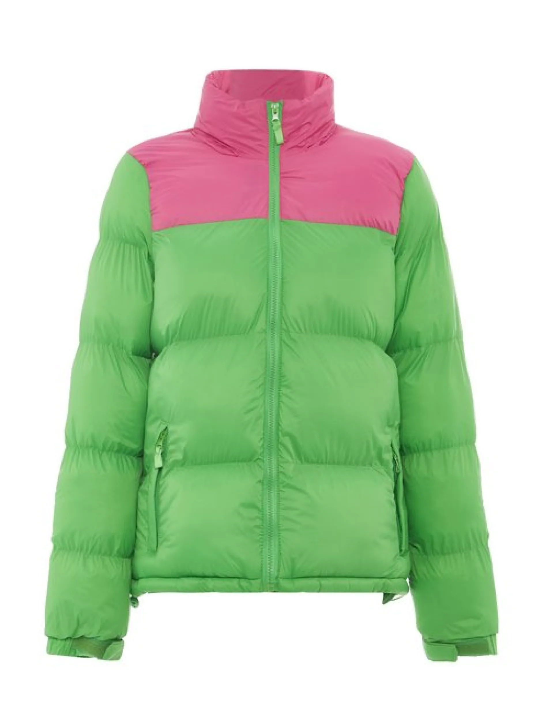 MyMo Damen Wattierte Steppjacke in grün