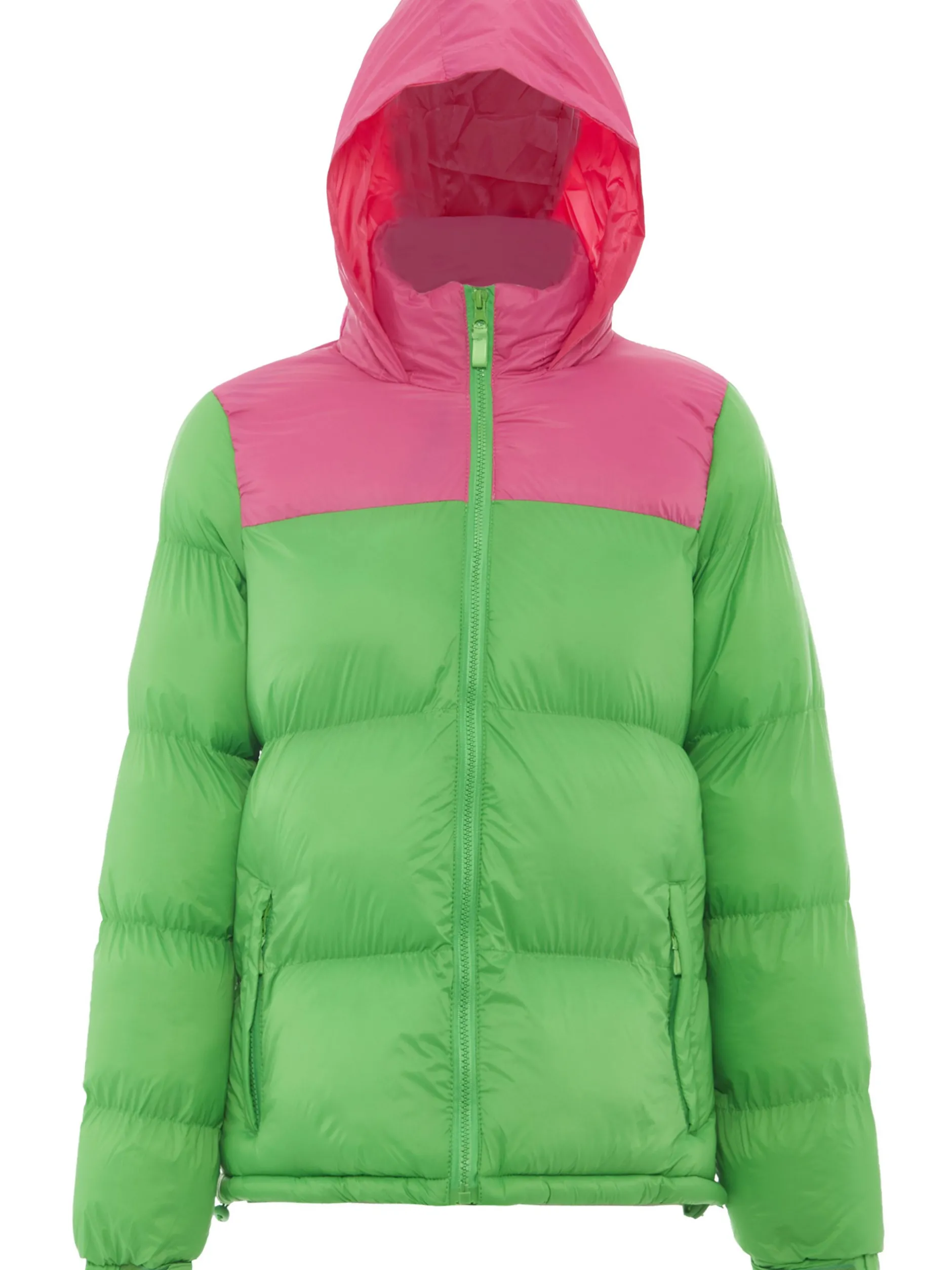MyMo Damen Wattierte Steppjacke in grün