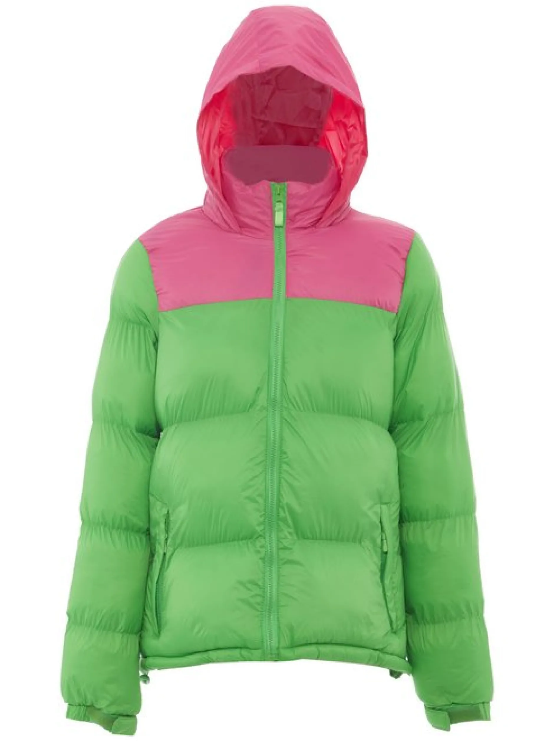 MyMo Damen Wattierte Steppjacke in grün