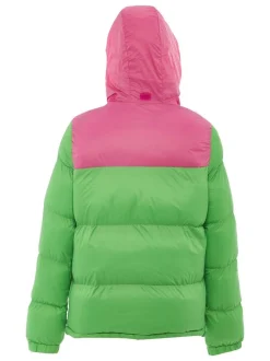 MyMo Damen Wattierte Steppjacke in grün