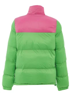 MyMo Damen Wattierte Steppjacke in grün