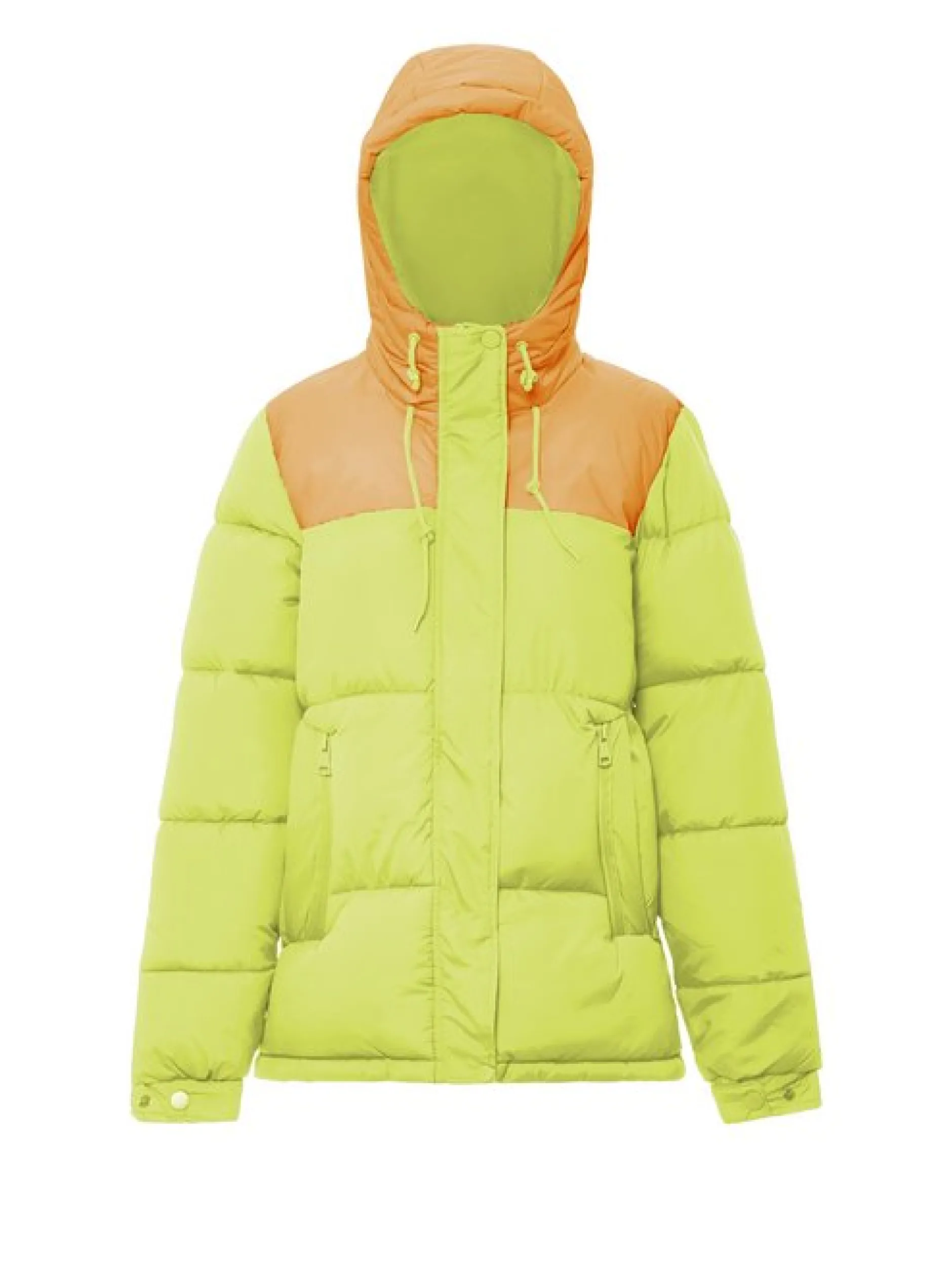 MyMo Damen Wattierte Steppjacke in limone
