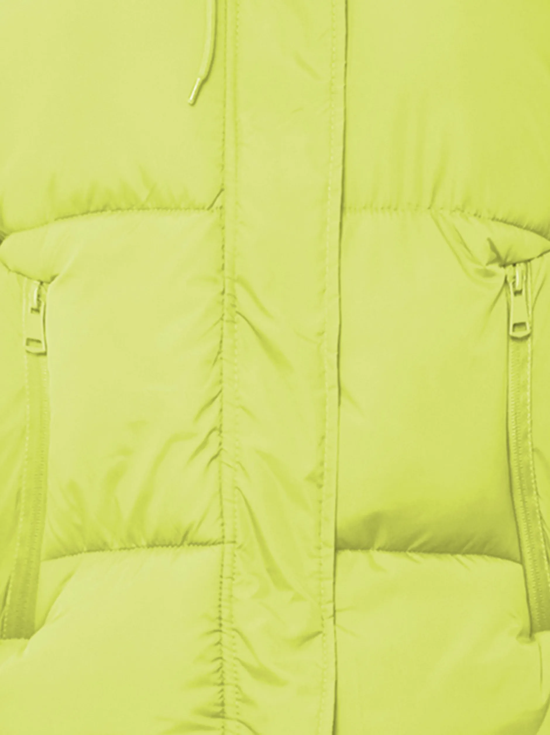 MyMo Damen Wattierte Steppjacke in limone