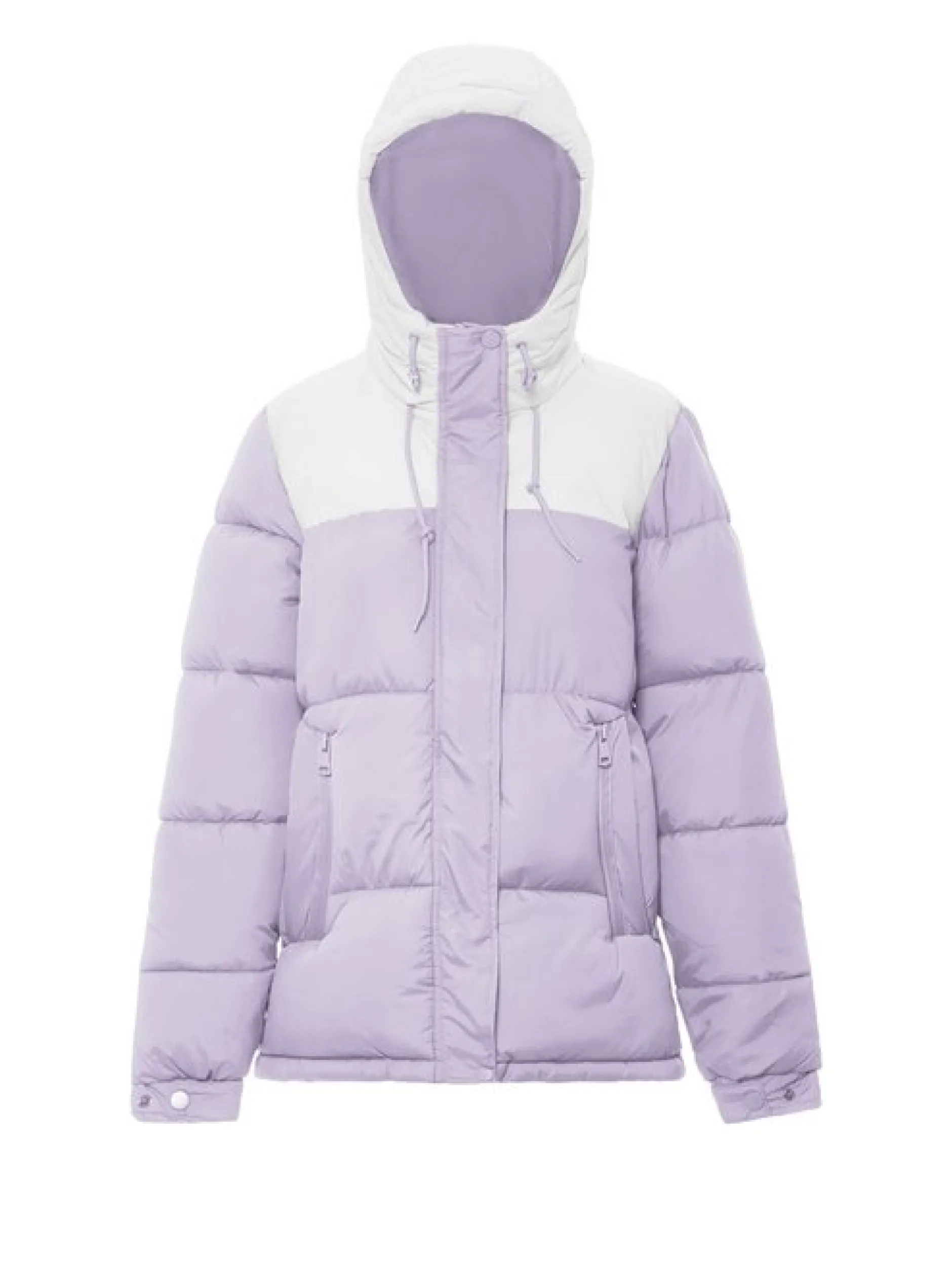 MyMo Damen Wattierte Steppjacke in lila