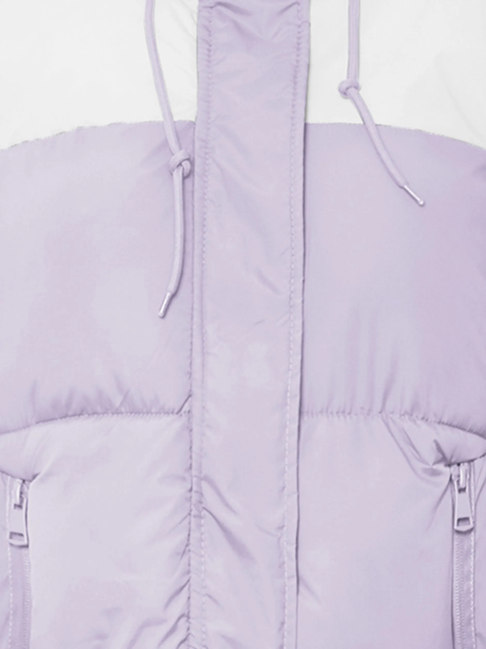 MyMo Damen Wattierte Steppjacke in lila