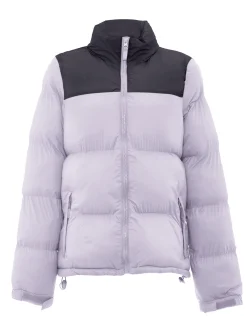 MyMo Damen Wattierte Steppjacke in lila