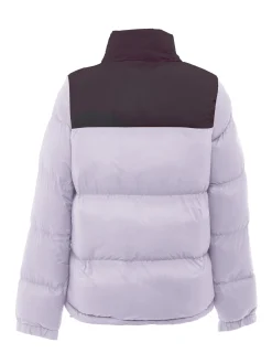 MyMo Damen Wattierte Steppjacke in lila