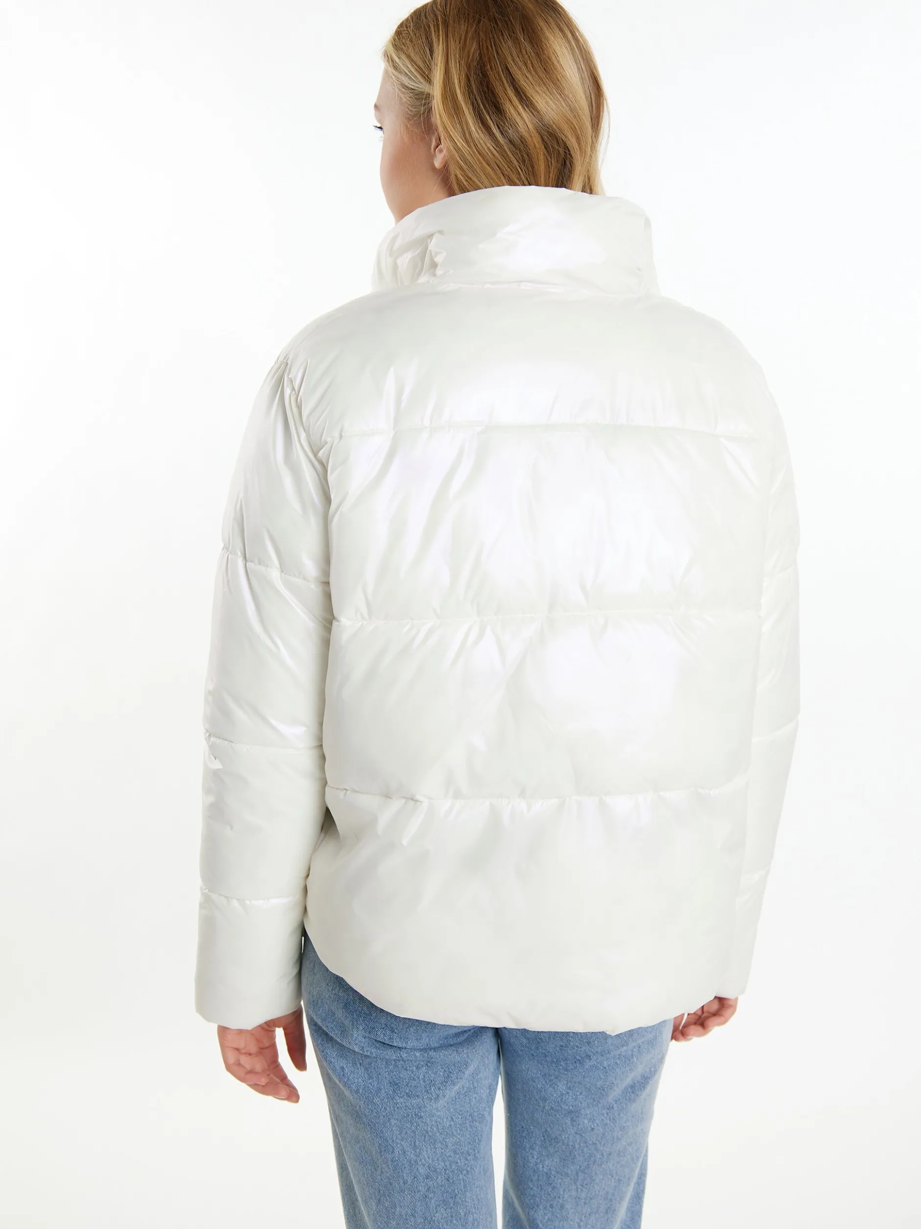 MyMo Damen Winterjacke in ecru