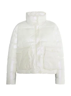 MyMo Damen Winterjacke in ecru