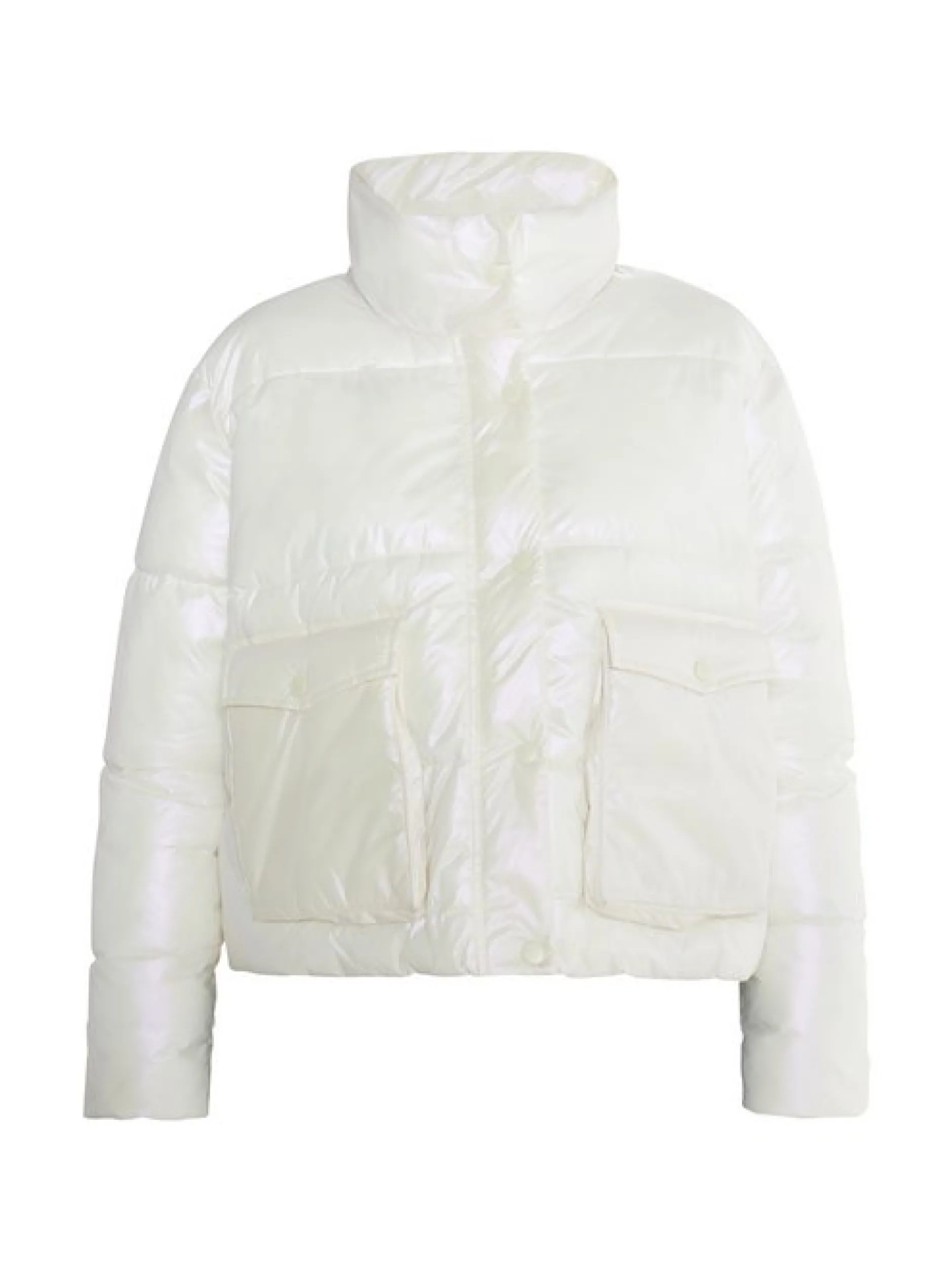 MyMo Damen Winterjacke in ecru