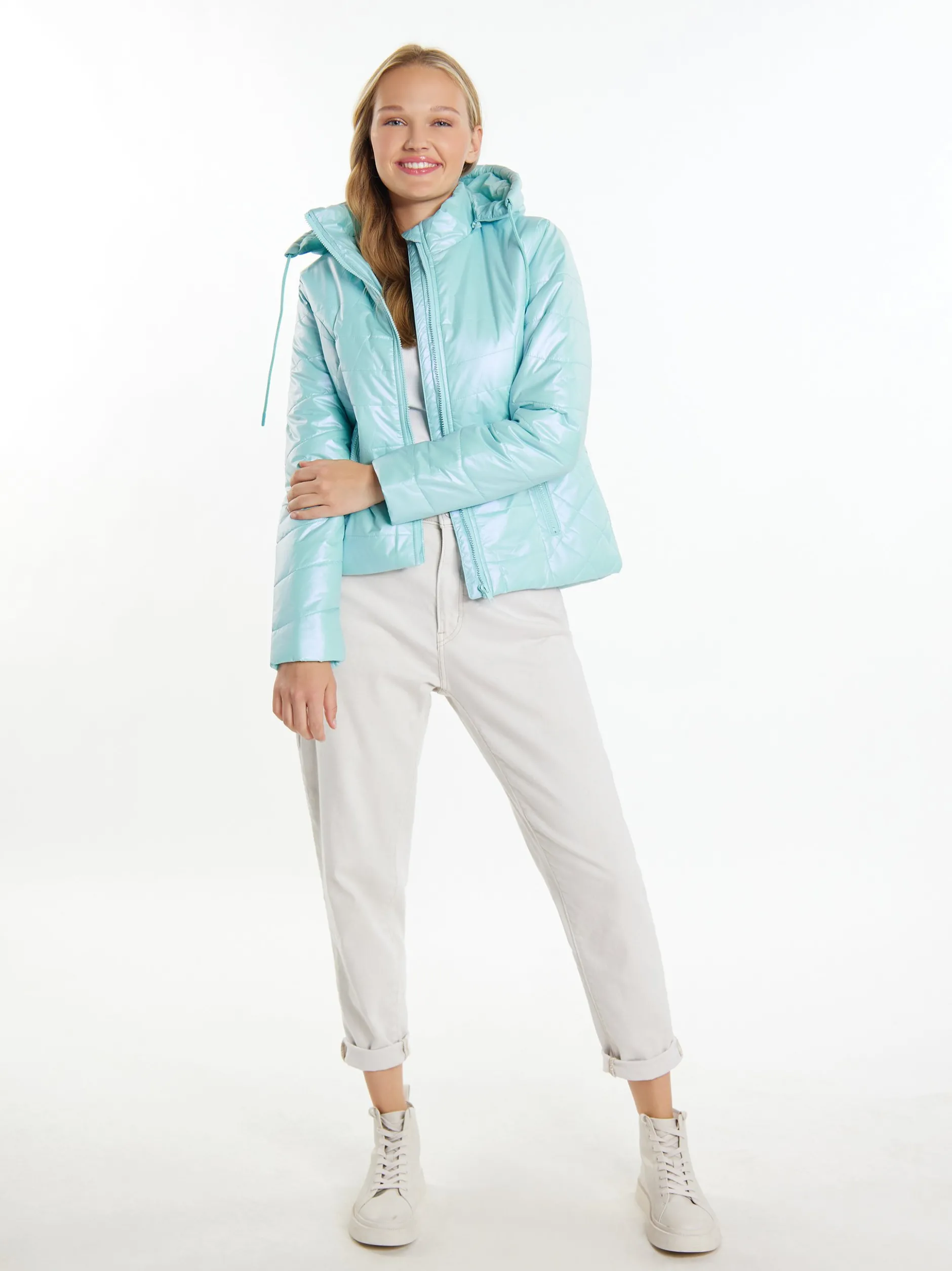 MyMo Damen Winterjacke in mint