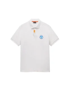 Napapijri Herren Polo - E-CLANIS SS in ecru