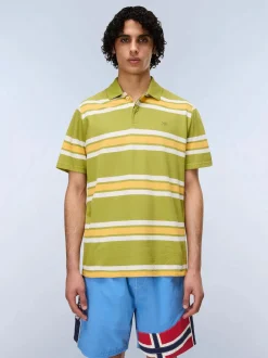 Napapijri Herren Polo - E-HIKARI SS in kiwi gelb