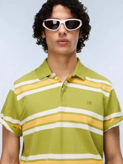 Napapijri Herren Polo - E-HIKARI SS in kiwi gelb