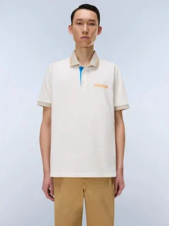 Napapijri Herren Polo - E-ZERI SS in ecru