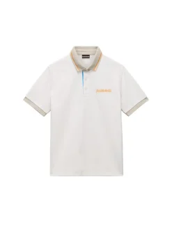 Napapijri Herren Polo - E-ZERI SS in ecru