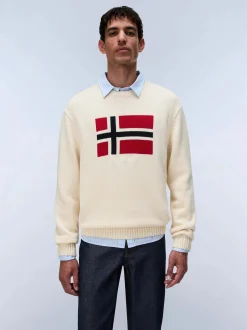 Napapijri Herren Pullover - D-MURA C in ecru