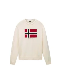 Napapijri Herren Pullover - D-MURA C in ecru