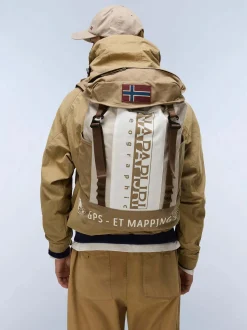 Napapijri Herren Rucksack - H-EQUATOR DP in camel weiß