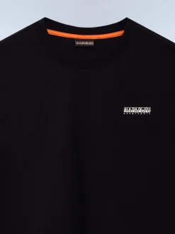 Napapijri Herren T-Shirt in schwarz - Ärmel: kurzarm