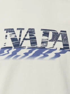 Napapijri Herren T-Shirt - Lodestar in ecru blau